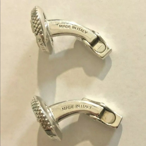 Authentic Tateossian Skull Cameo Silver Cufflinks - Picture 5 of 7